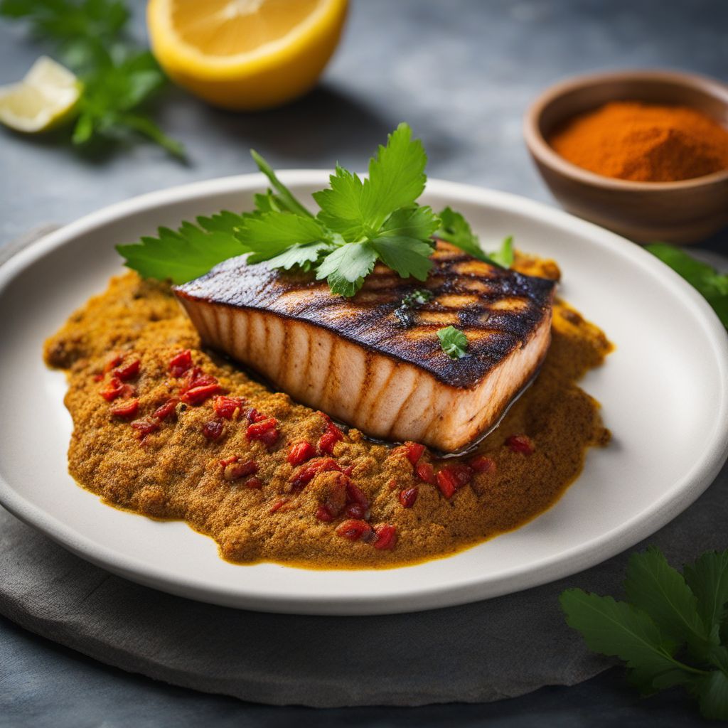 Grilled Swordfish with Tripuri Spices