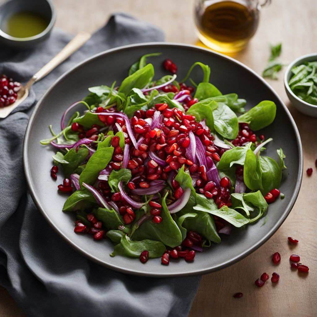 Grilled Vegetable Salad with Pomegranate Dressing