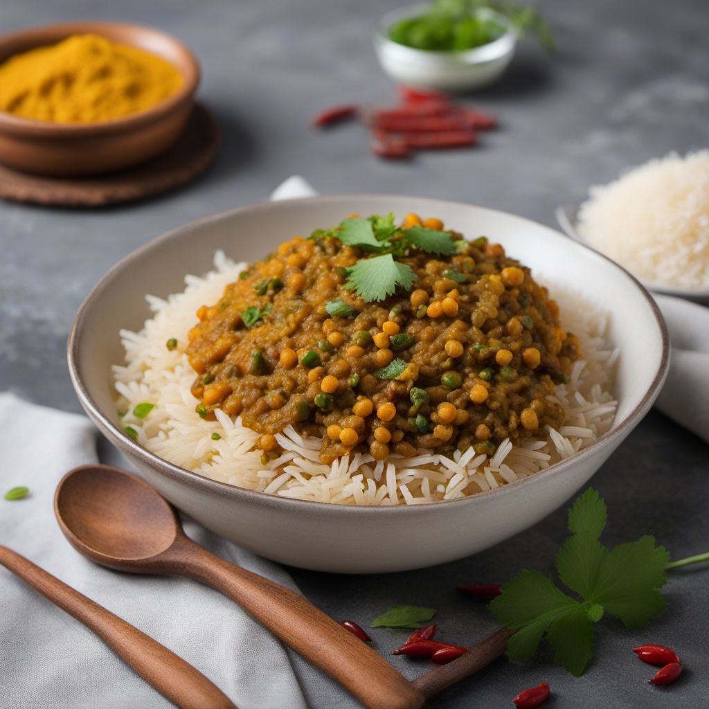 Gujarati Khetayee - Spiced Omani Rice with Lentils