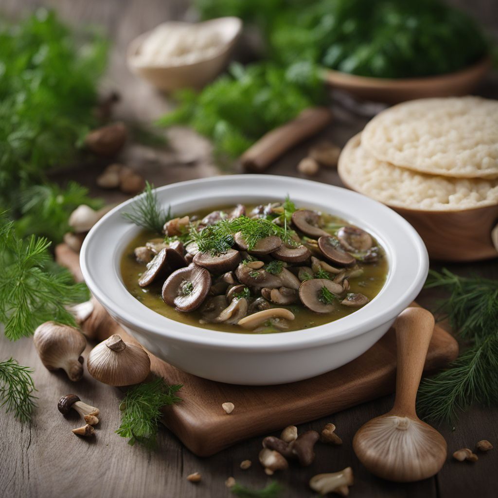 Guriev Kasha with Mushrooms and Herbs