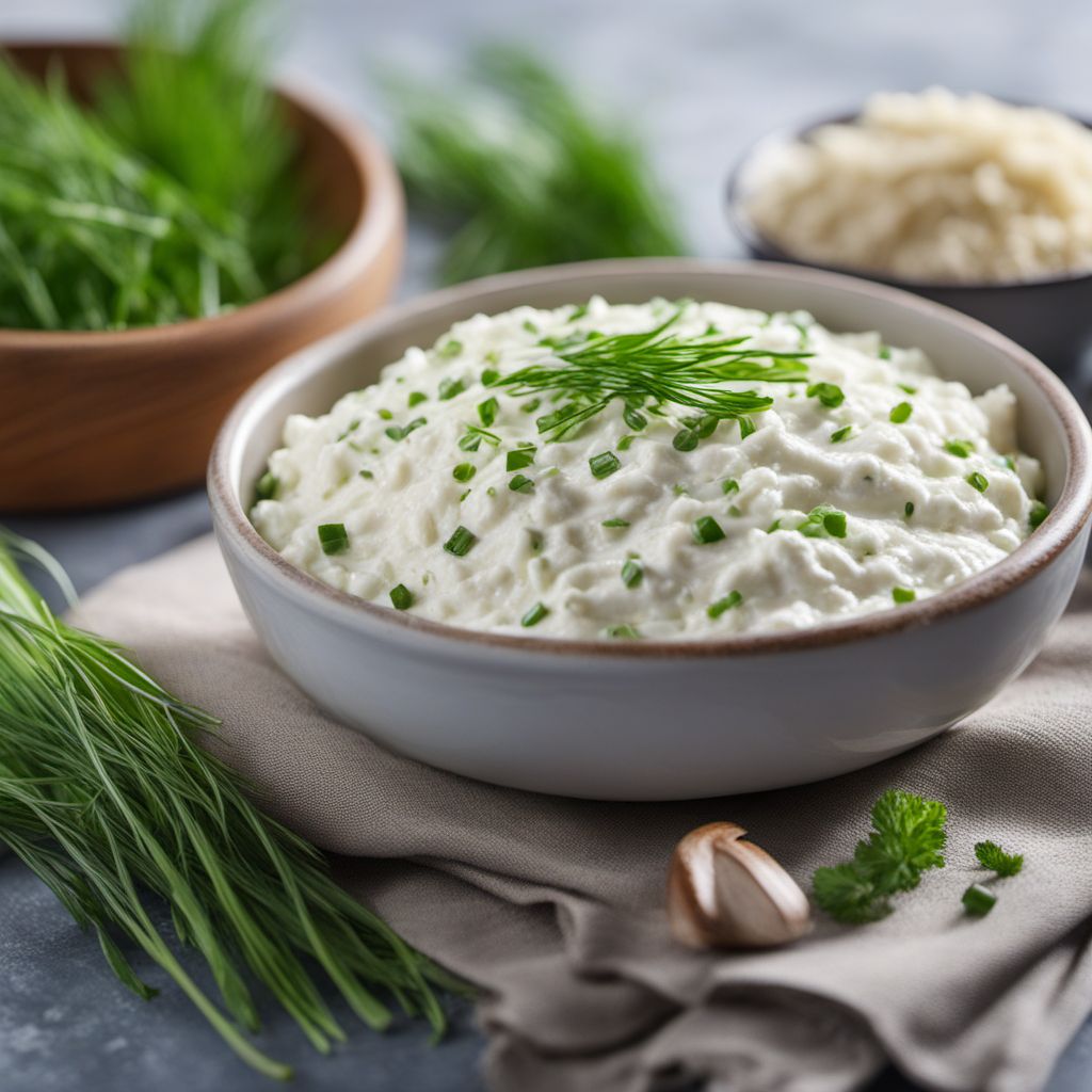 Gzik - Creamy Polish Cottage Cheese and Sour Cream Dip