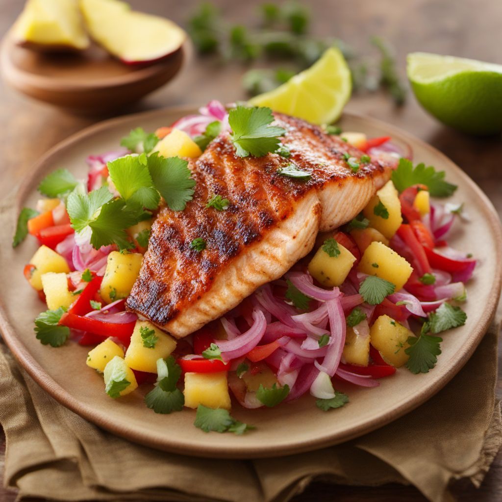 Hawaiian-style Grilled Red Snapper with Pineapple Salsa