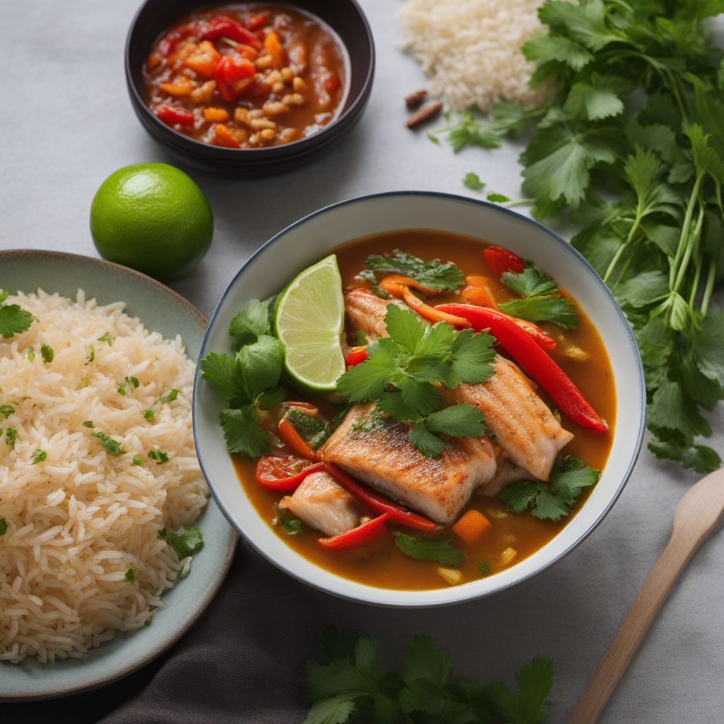 Hmong-style Fish and Rice Stew