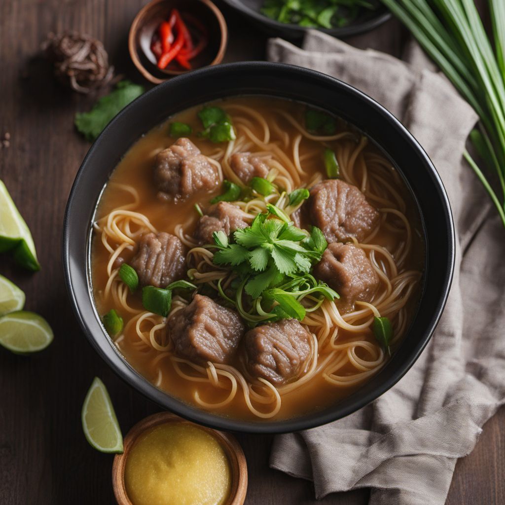 Homemade Bakso with Flavorful Broth