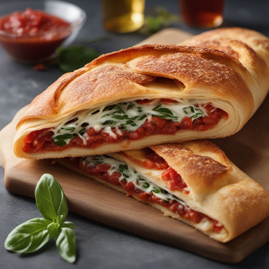 Homemade Cheesy Pepperoni Stromboli