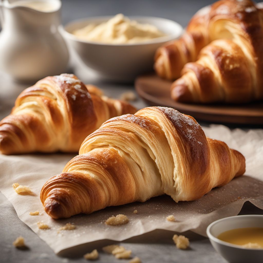 Homemade Flaky Butter Croissants