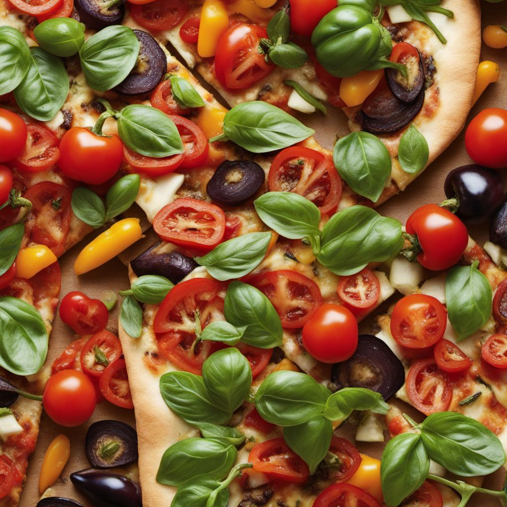 Homemade Garden Vegetable Pizza