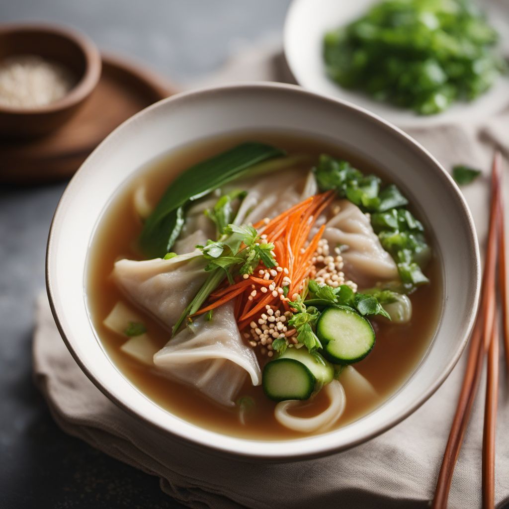 Homemade Korean Dumpling Soup