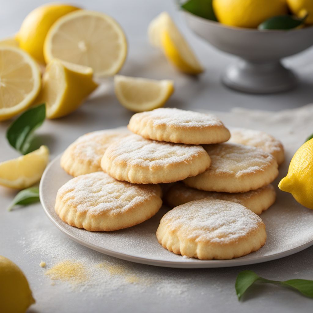 Homemade Lemon Sablé Cookies