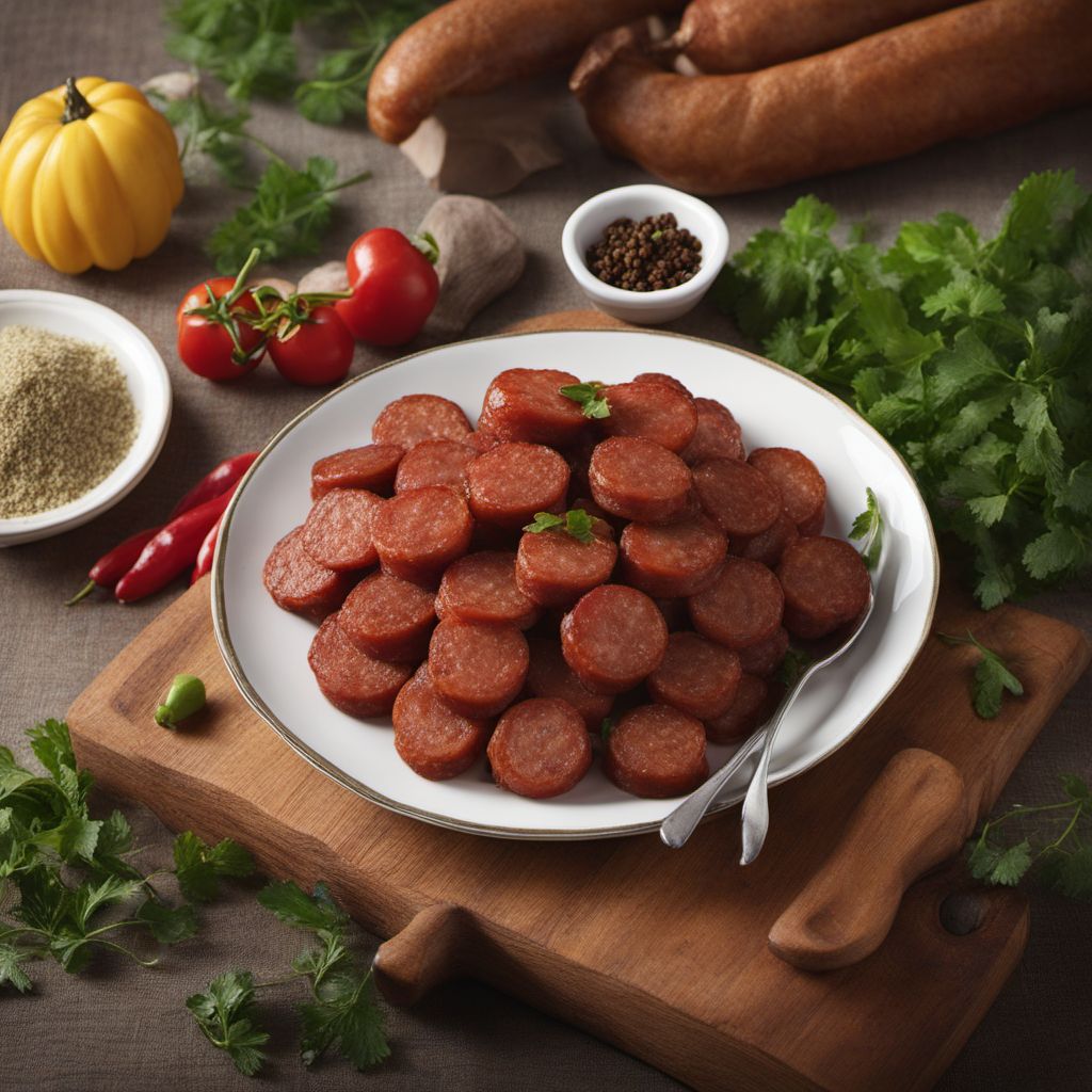 Homemade Polish Kiełbasa Sausage