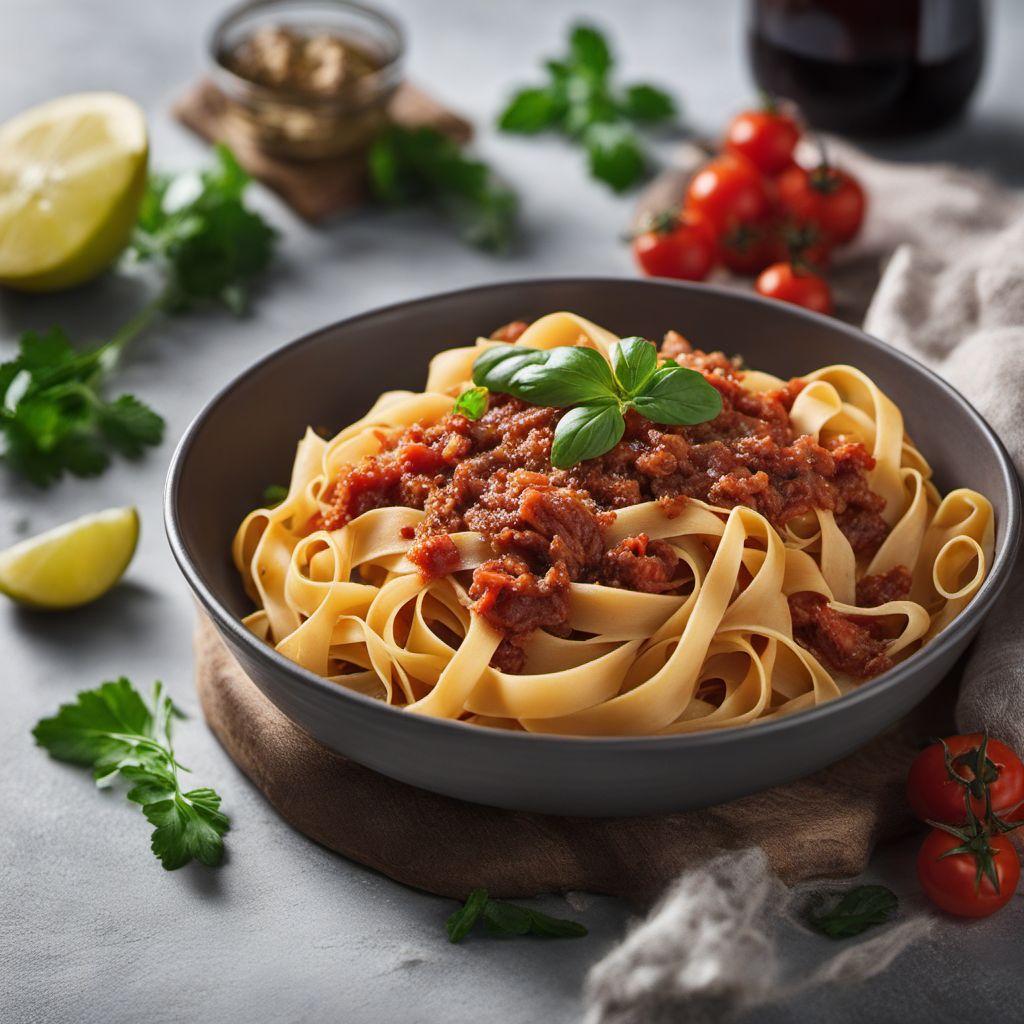 Homemade Tagliatelle with Traditional Romagnola Ragù