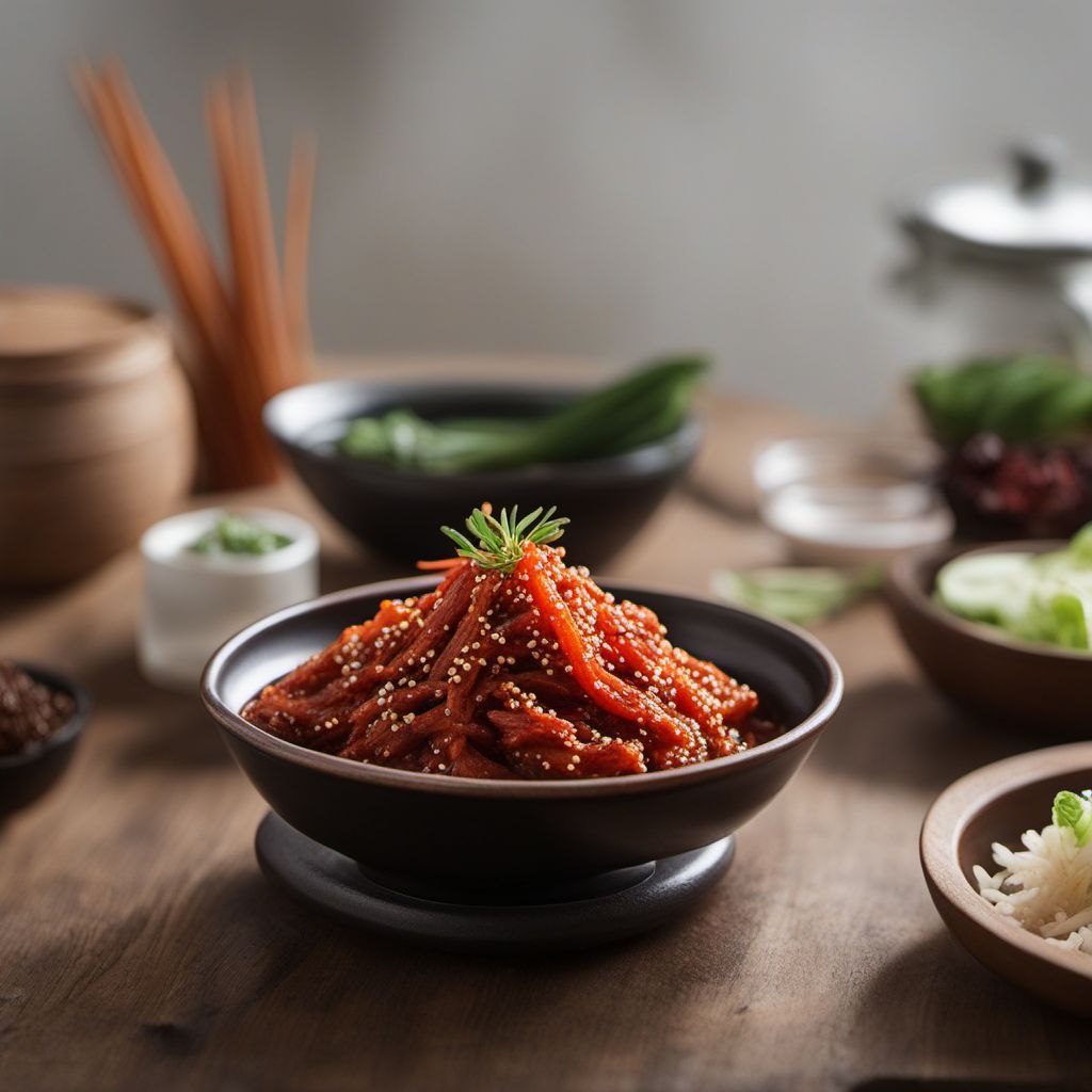 Homemade Tteok with Spicy Gochujang Sauce