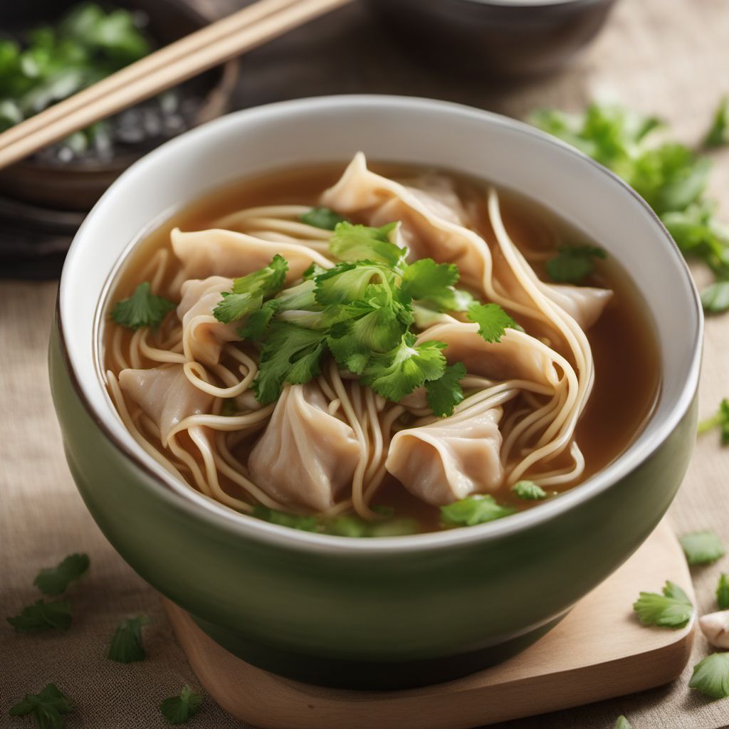 Homemade Wonton Noodle Soup