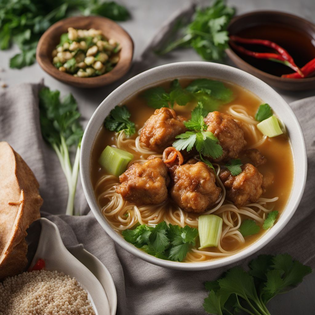 Homestyle Chicken Meatball Soup