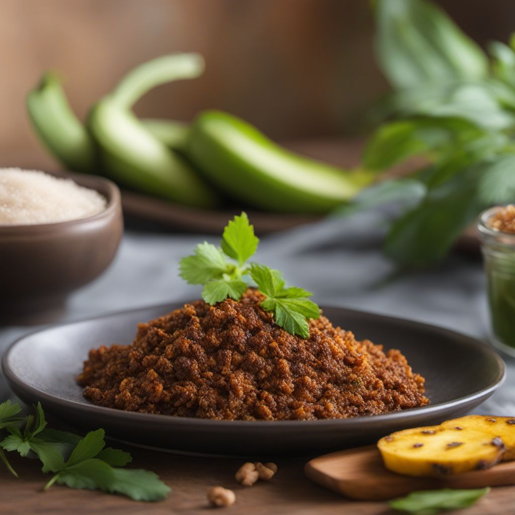 Honduran-style Kuku with Plantains