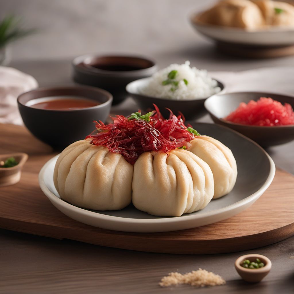 Hong Kong-style Steamed Buns with Sweet and Savory Fillings