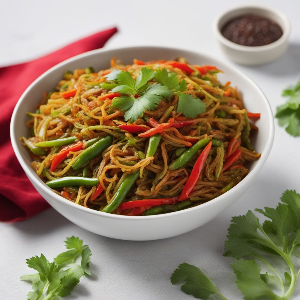 Indian Chinese Vegetable Stir-Fry