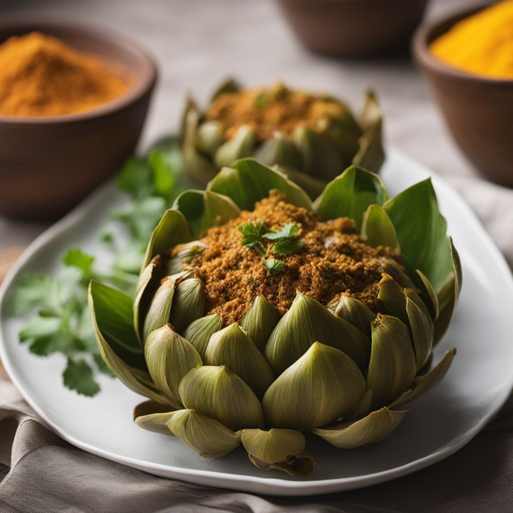 Indian-style Stuffed Artichokes