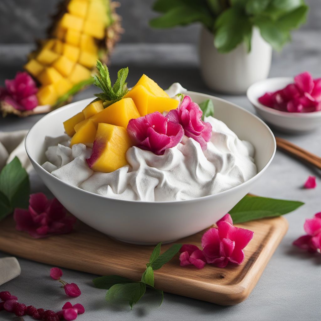 Indonesian Chinese Fruit Meringue