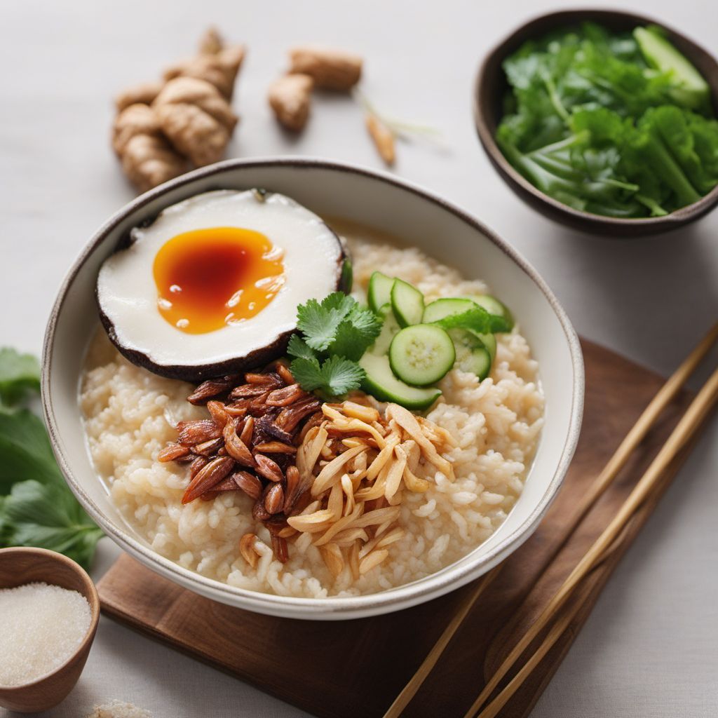 Indonesian Comfort Food: Creamy Rice Porridge with Toppings