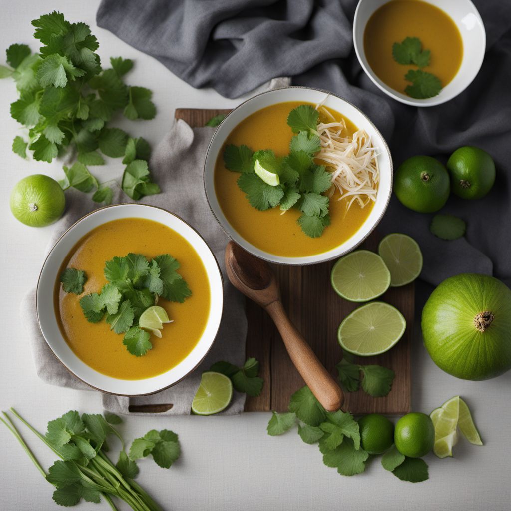 Indonesian Spiced Coconut and Lime Gourd Soup