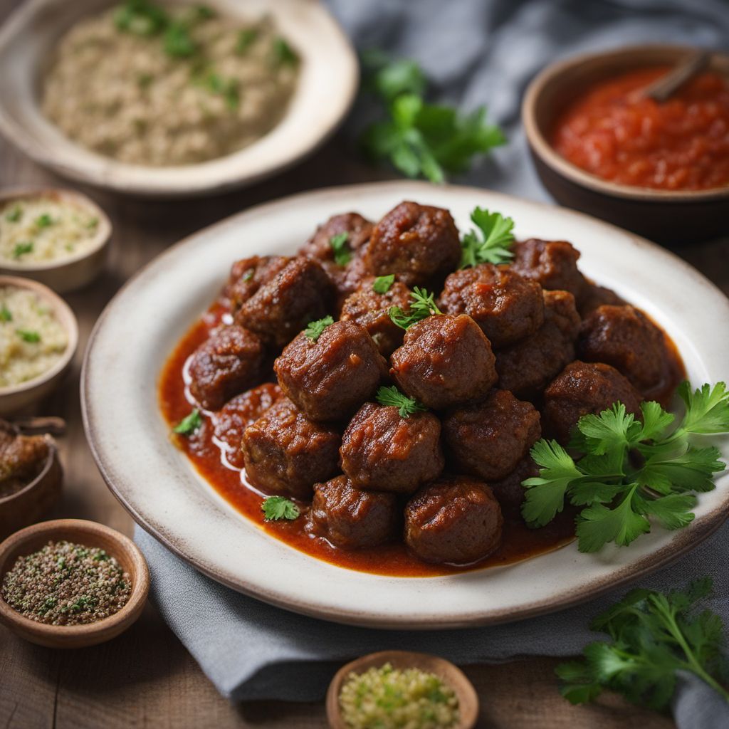 Islama Köfte - Turkish Spiced Meatballs