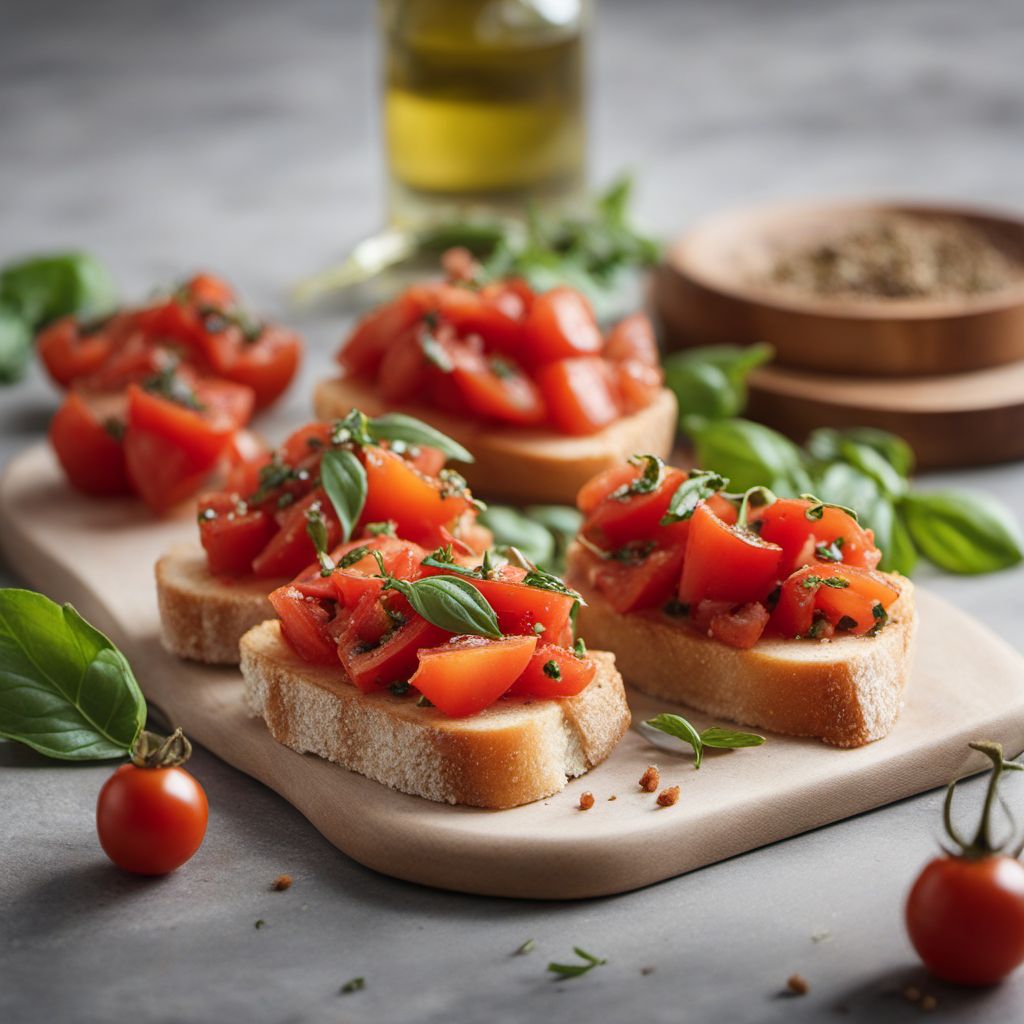 Italian-American Style Tomato Bruschetta