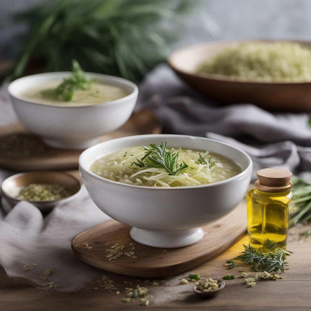 Italian Rice and Endive Soup