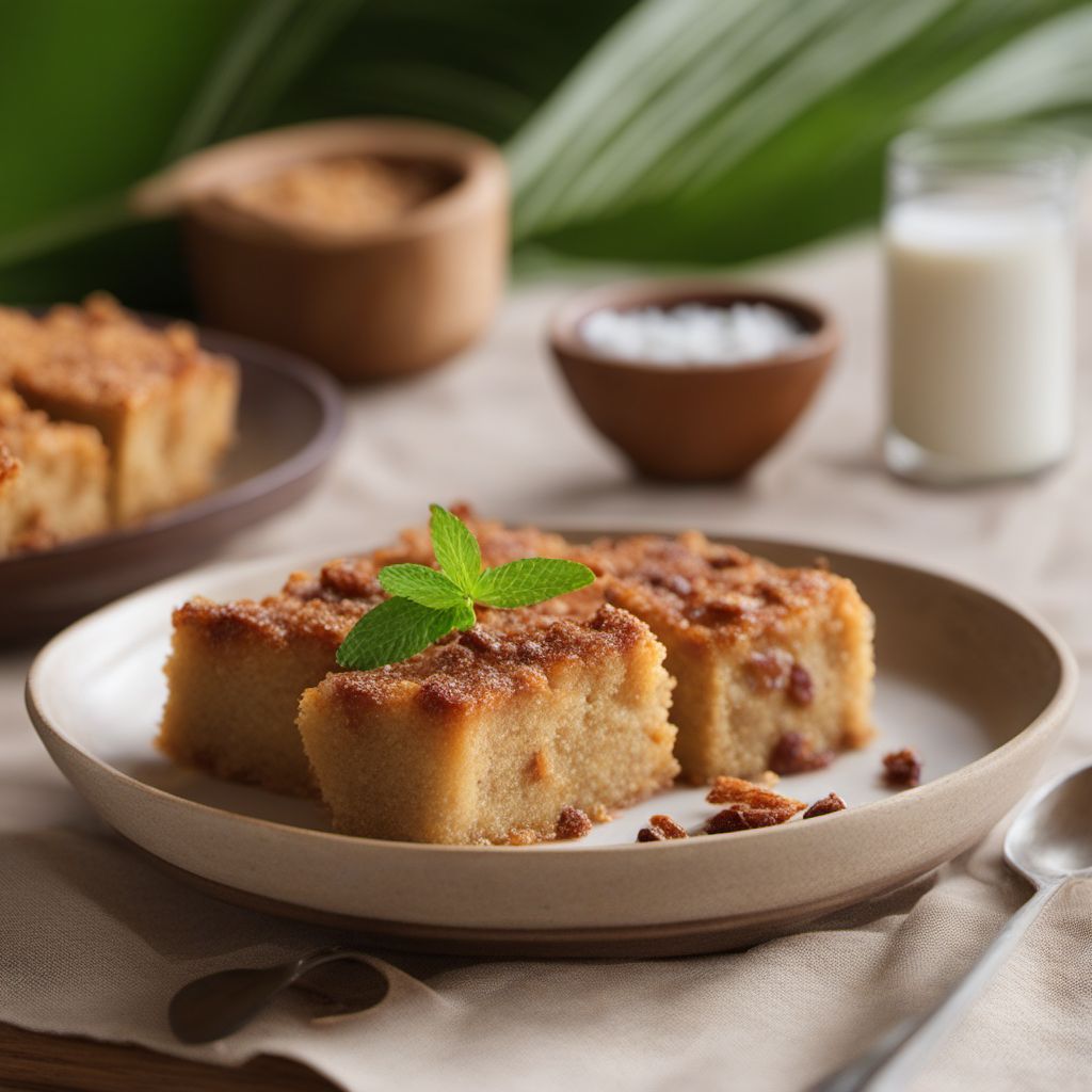 Javanese Coconut Bread Pudding