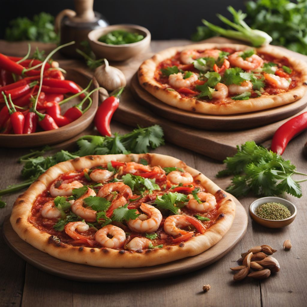 Jiangsu-style Spicy Seafood Pizza