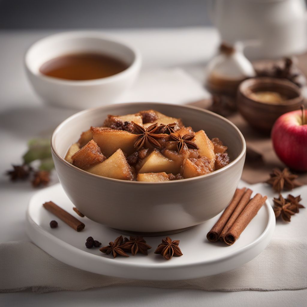 Jiangxi-style Apple and Bread Pudding