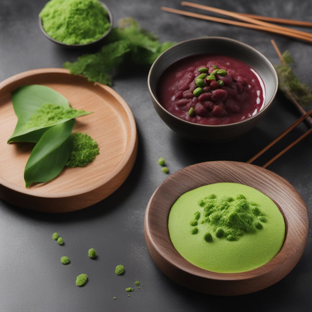 Karukan with Matcha Glaze