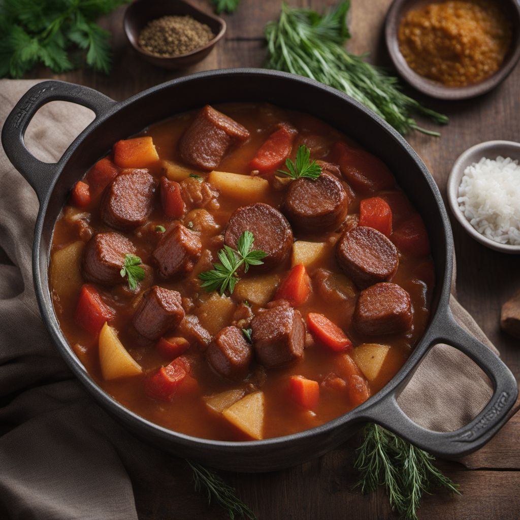 Kazakh-style Sausage and Potato Stew