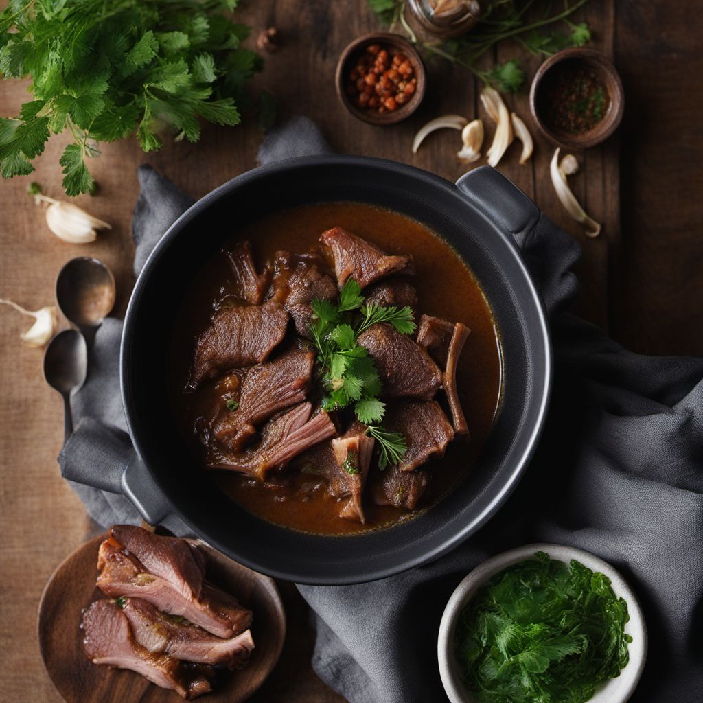 Kelle Paça Çorbası (Turkish Lamb Head and Trotter Soup)