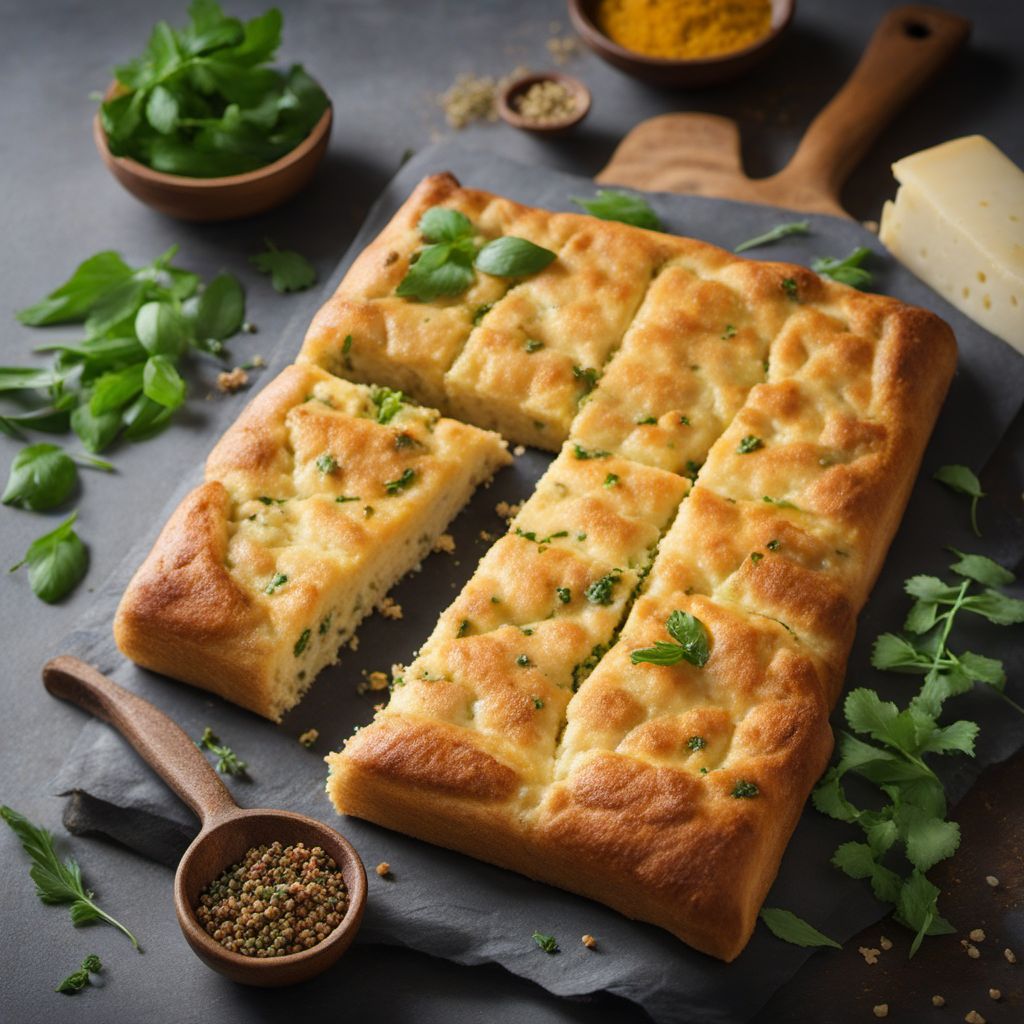 Kerala-style Cheese Stuffed Focaccia