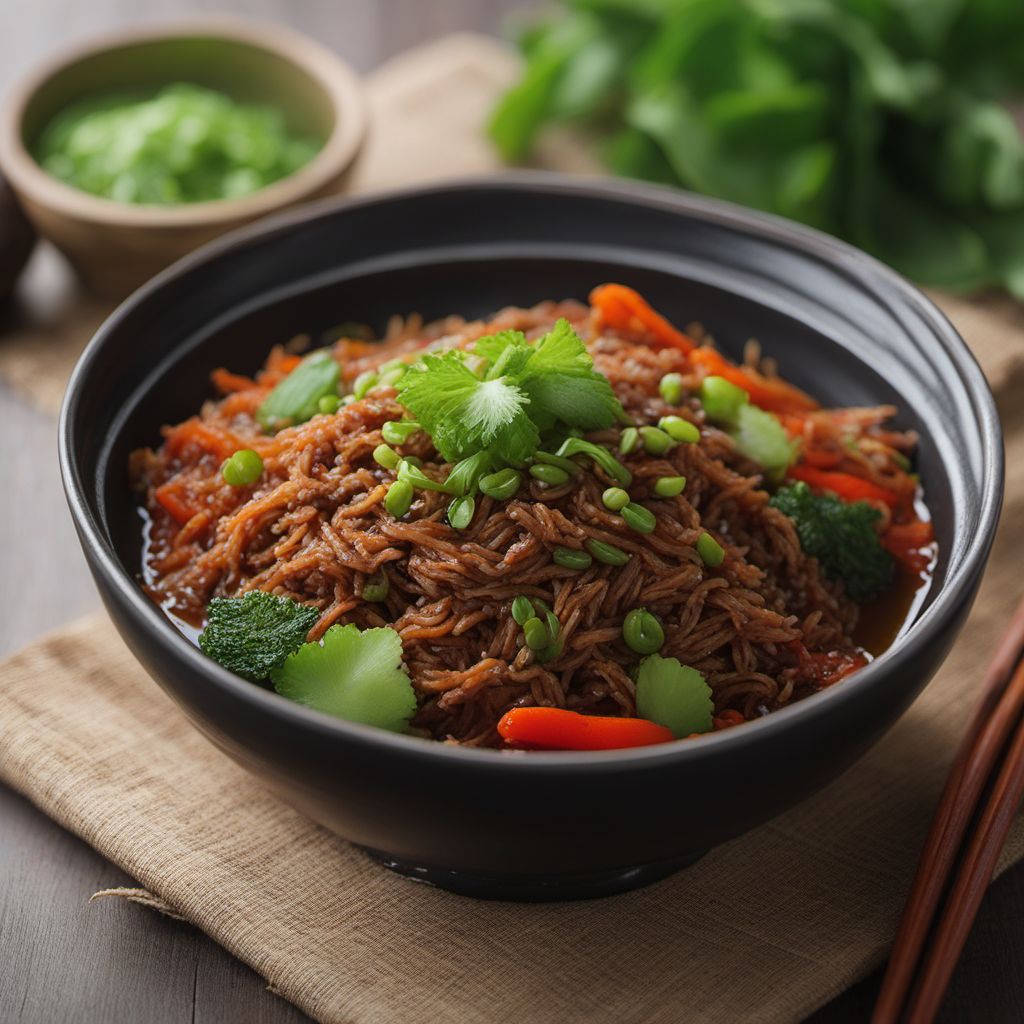 Korean Chinese Style Nasi Kerabu