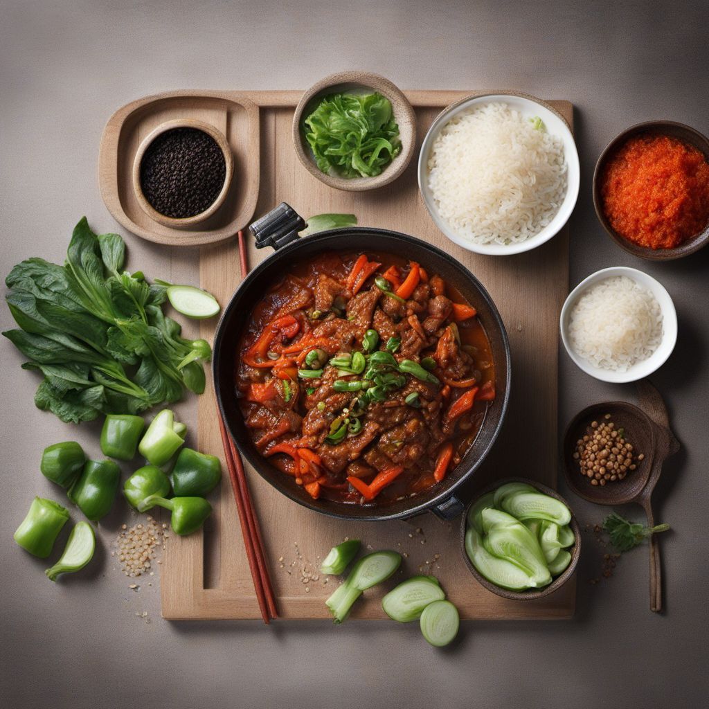 Korean Chinese Style Vegetable Kadai