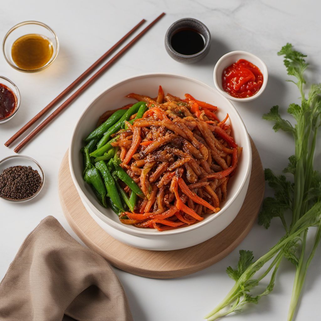 Korean Silkworm Larvae Stir-Fry