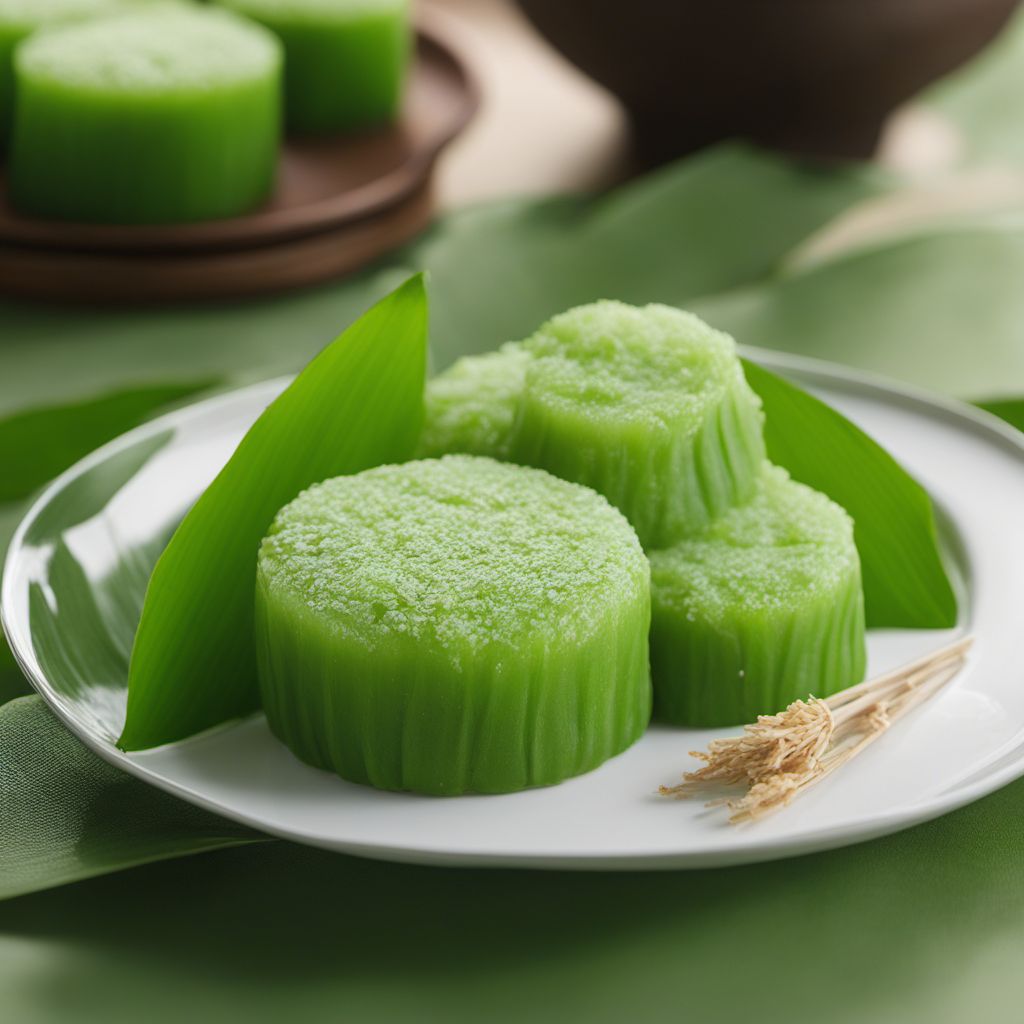 Kue Putu - Steamed Pandan Rice Cakes