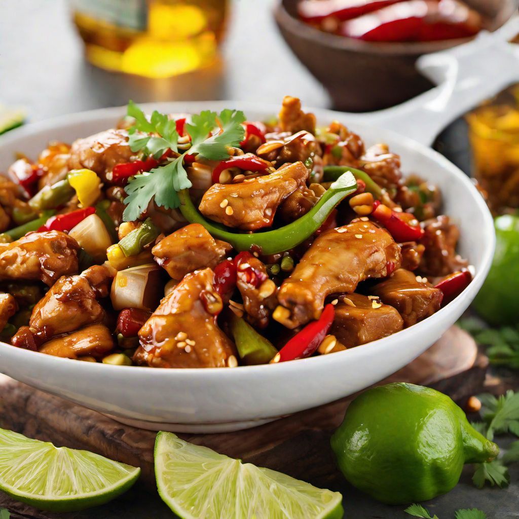 Kung Pao Chicken with a Mexican Twist