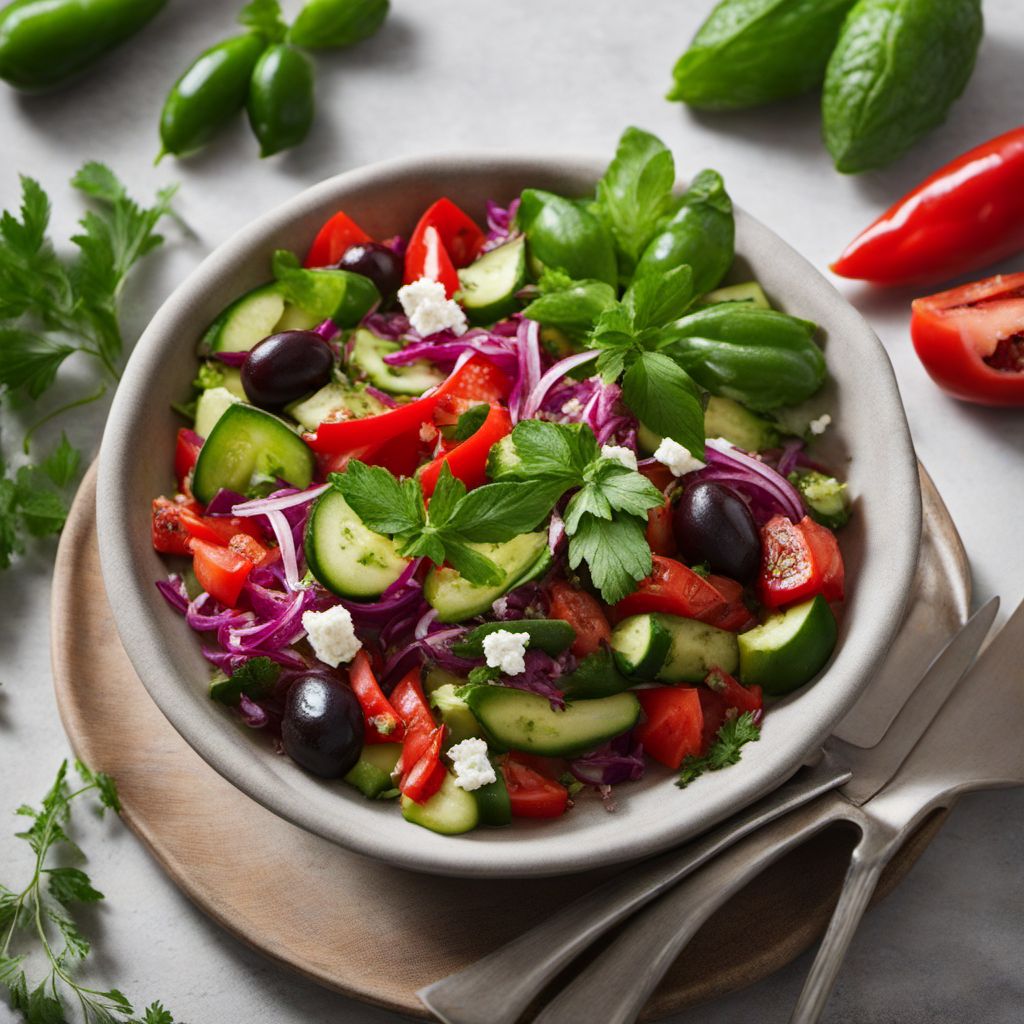 Kurdish-Inspired Village Salad