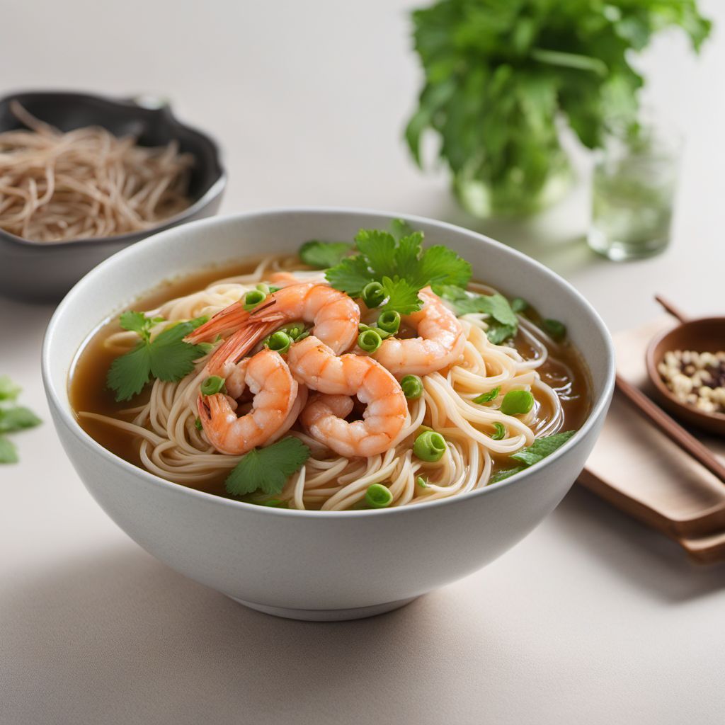 Lam Mee with Fragrant Shrimp Broth