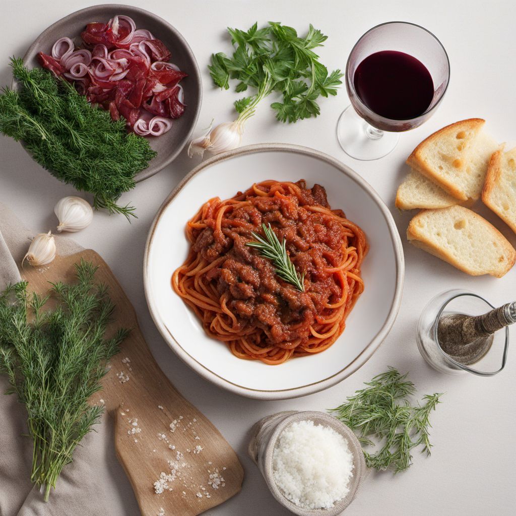 Lamb Ragù with Herbs and Red Wine