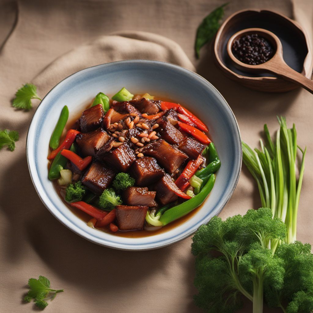 Larou Shao Huacai - Fragrant Braised Pork Belly with Assorted Vegetables