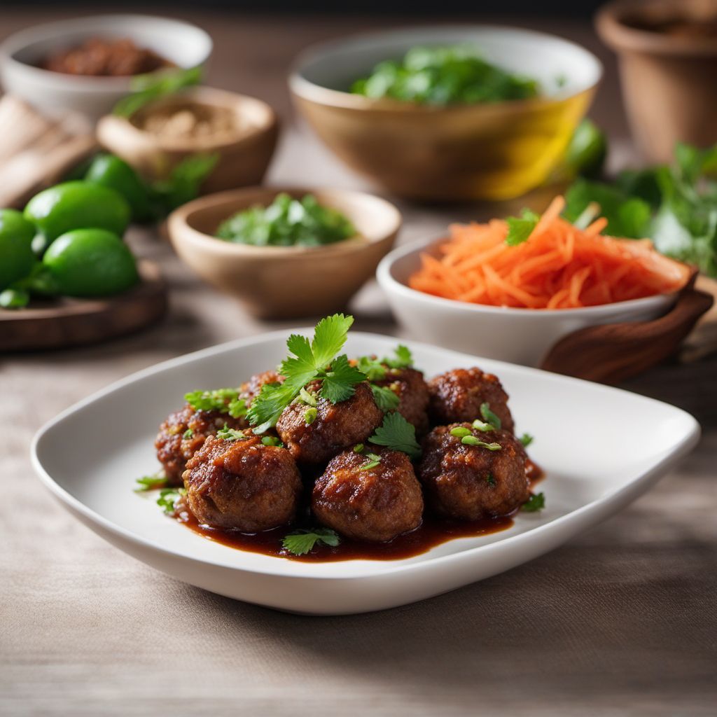 Latin American Chinese-style Meatballs