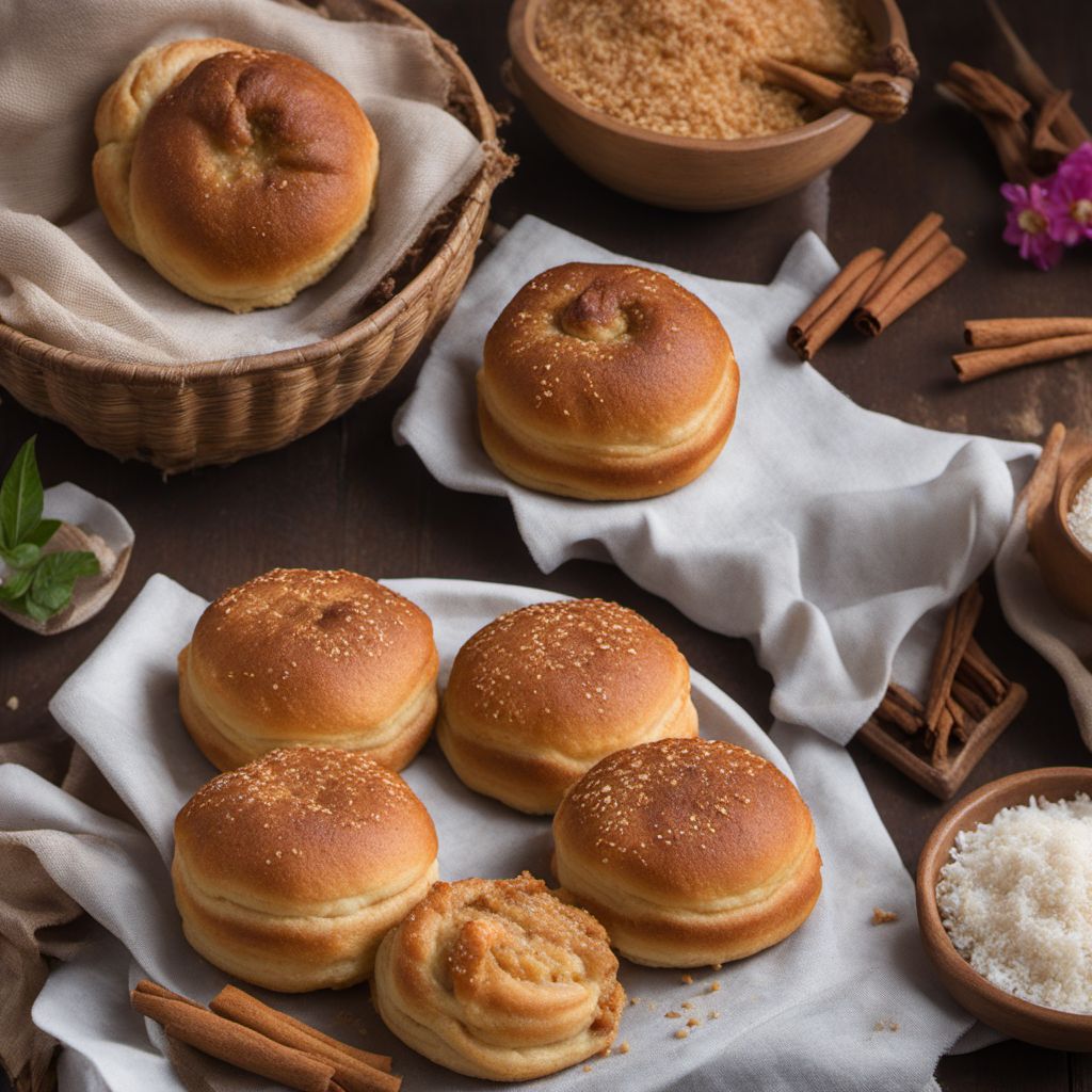 Lavariya - Sri Lankan Coconut Stuffed Sweet Buns