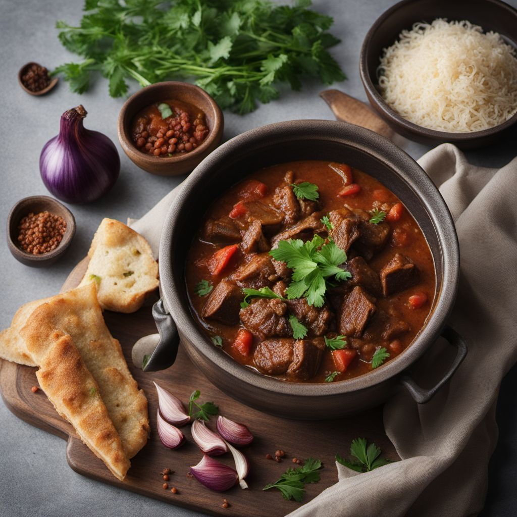 Lebanese Spiced Lamb Stew with Eggplant