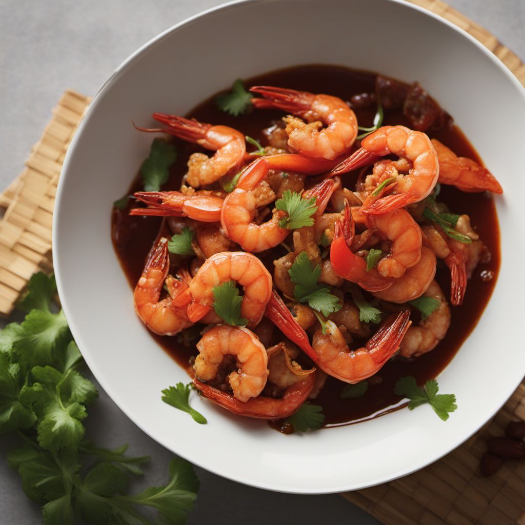 Liaoning-style Spicy Stir-Fried Prawns