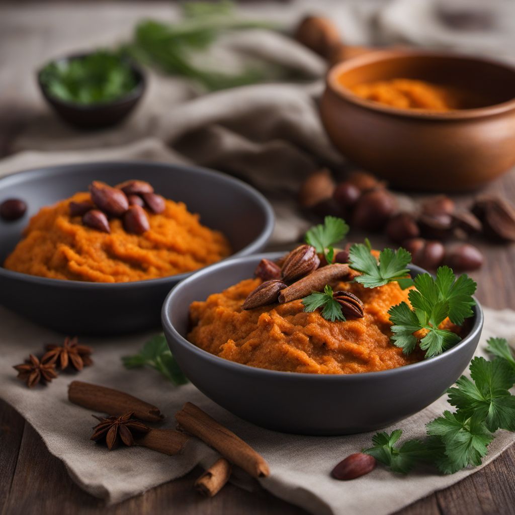 Libyan-style Sweet Potato and Chestnut Mash