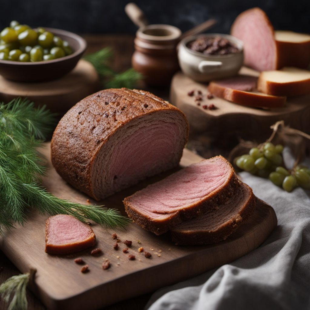 Lithuanian-style Stuffed Rye Bread